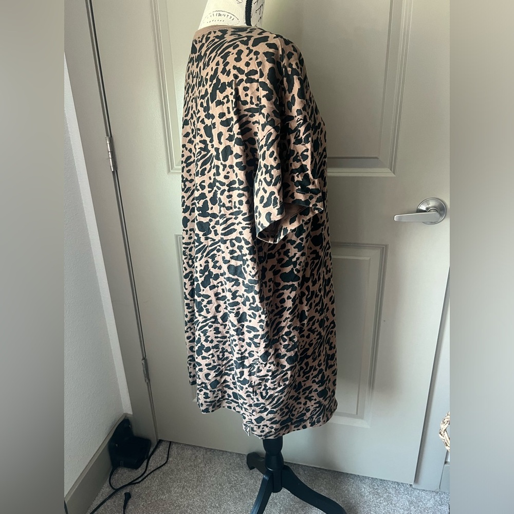 BP. Brown Leopard Print T Shirt Dress - Picture 5 of 7